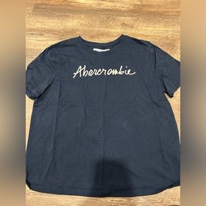 Girls Abercrombie navy t shirt